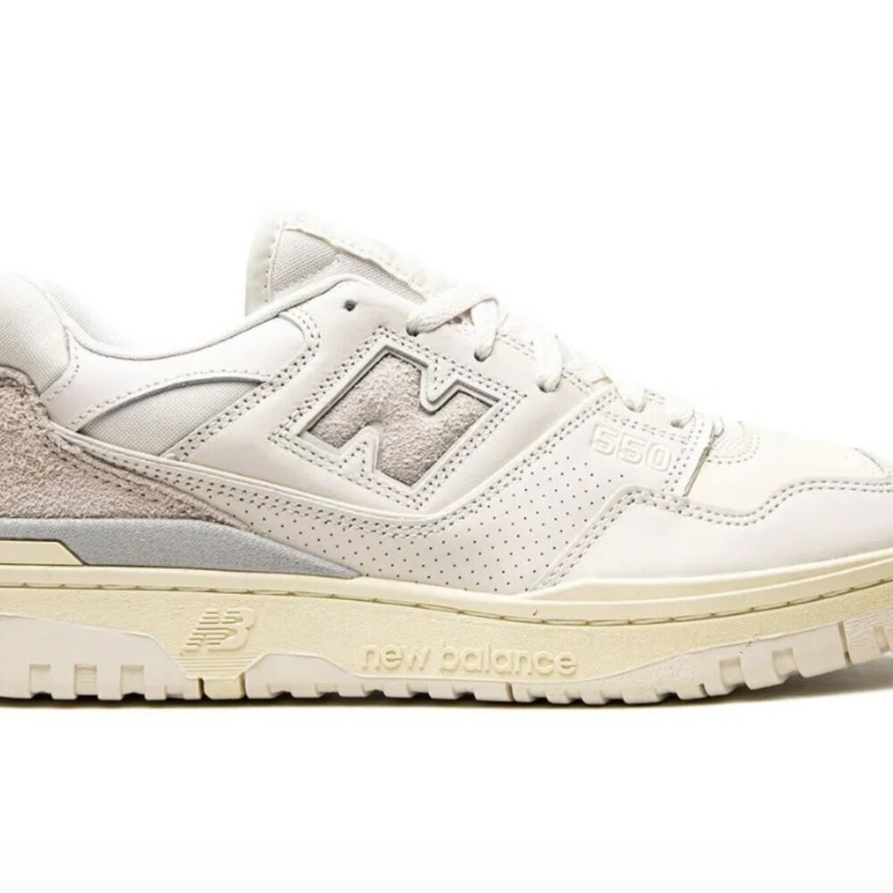 Aimé Leon Dore x New Balance 550 White Leather Sneakers Size 40 EU
